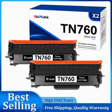 2PK TN760 High-Yield Toner for  Printer MFC-L2710DW DCP-L2550DW L2370DW picture
