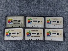6 Apple II Cassette Tapes Games/Programs Star Trek, Star Wars, Brickout #714 picture