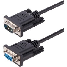 StarTech 9FMNM3MRS232CABLE 3m DB9 Serial Null Modem Cable Black picture