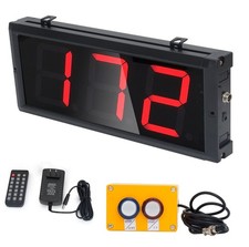 BTBSIGN LED Up/Down Counter with Switch Box & Remote Red 4'' LED Display 3Digits picture