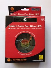 Thermaltake Smart Case Fan Blue LED 120mm/PC case or CPU fan. 3 functions in one picture