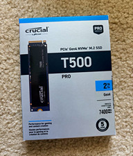 Crucial T500 2TB PCIe Gen4 NVMe M.2 Internal SSD Heatsink 7400/7000 picture