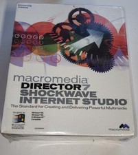 Macromedia Director 7 Shockwave Internet Studio Software Education Ver. Sealed picture