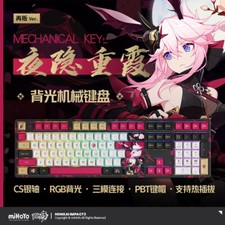 Official Honkai Impact 3 Yae Sakura RGB Backlit Game Mechanical Keyboard Gift picture