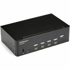 StarTech 4 Port HDMI KVM Switch 4K 30Hz Dual Display TAA SV431DHD4KU picture