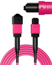 VANDESAIL OM4 MPO/MTP Fiber Cable 20M/66FT,12 Core Type B,40G/100G/200G | OM4... picture