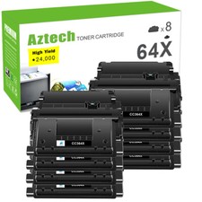 8PK CC364X High Yield Toner Compatible with HP 64X LaserJet P4515n P4515x P4015n picture