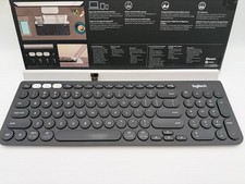 Logitech K780 Multi-Device Wireless Keyboard PC Mac Tablet Phone White picture