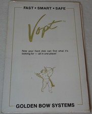 Vopt 1987 Golden Bow Systems Vintage 5.25 Diskette & Original Manual picture