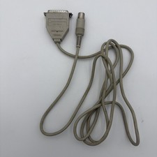 Apple IIc Printer Cable 590-0191-A 5 Pin DIN to DB25 Serial ImageWriter picture