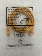 Monoprice 550 MHz Category 6 Patch Yellow Cord (UTP) 7 ft 9838 picture