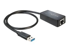 Delock Adapter USB 3.0 > LAN 1 Nic 1000 Mbps Dual Full Duplex 62121 picture