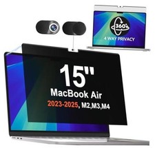 Magnetic 360° Privacy Screen for Macbook Air 15 Inch (2023-2026, M2, M3, M4, picture