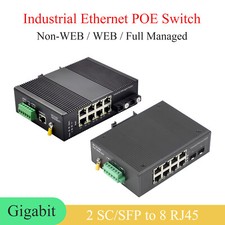 1PCS Gigabit Industrial POE Non-WEB/WEB Managed Switch  Single-Mode SC/SFP picture