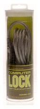 PC Guardian Computer Combination Lock Security 6' Cable Silver 22PS-70 * NEW picture