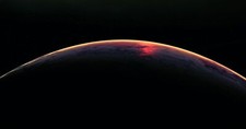 Landscape earth atmosphere space art stars Custom Gaming Mat Desk picture