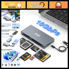 10Gbps 8-in-1 Multi-Card Reader USB C for XQD, CF, SD, TF - Fast Memory Hub for picture