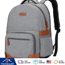 Elevate Your Style: 31L Gray Water-Resistant Backpack for 15.6-17.3