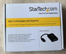 StarTech USB-C to VGA Adapter with Charging Port 1080p Display Converter picture