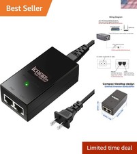 24V Gigabit POE Injector, 24V 1A Passive PoE Adapter picture