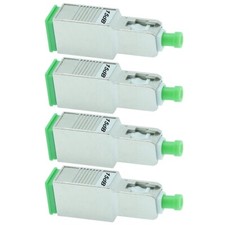 4x 15dB SC APC Connector Fiber Optic Optical Attenuator Single Mode Metal Green picture