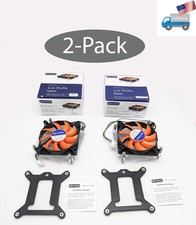 Lot 2: HIGH POWER LGA-115x-mITX 1U/2U Low-Profile Quiet CPU Cooling Fan i3 i5 i7 picture