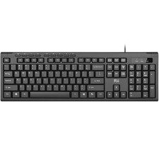 Rii RK907 Ultra-Slim Compact USB Wired Keyboard for MAC and PC-Black(1PCS) picture