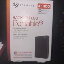 Seagate Portable Backup Plus Portable 4TB USB-B to USB-A HDD STHP4030400 NEW picture
