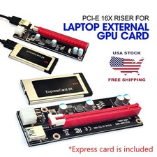 Expresscard Express Card 34mm to PCI-E 16X Riser for Laptop External GPU Card picture