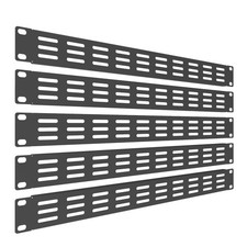 5 PCS 1U Vented Blank Panel Steel Rack Mount Spacer 19 Inch Server Black picture