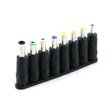 8pcs AC DC Power Charger Supply Adapter Tips Connector Jack to Plug Charging picture