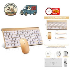 Lightweight Quiet Wireless Keyboard and Mouse Combo - Ergonomic & Stylish picture