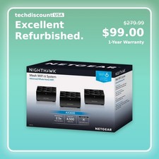 NETGEAR Nighthawk MK73S Wireless Router MK73S-100NAS Black- 3-Pack picture