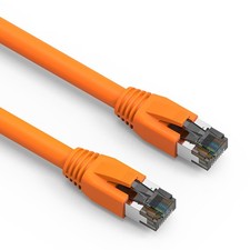 3Ft CAT8 S/FTP Ethernet Network Cable Orange 24AWG picture