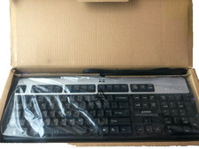 HP PS/2 Wired Black/Silver Keyboard KB-0316 434820-001 Brand New picture
