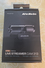 AVerMedia Live Streamer CAM 313 PW313 Full HD 1080p USB Webcam Black picture