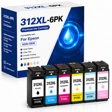 312XL Compatible Ink Combo 6 Pack High Capacity T312XL Ink Cartridge Replacement picture