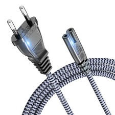 European Power Cord, Goalfish EU 2- Slot Power Cable Europlug (IEC-320-C7 to ... picture