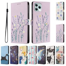 Flip Cat Flower Wallet Cover Case For Tecno Spark 50 40 Go Pop 3 4 7 Camon 19 50 picture
