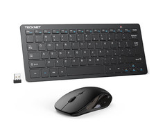 Teclado y Ratón Inalámbricos 2,4 GHz Compactos Silenciosos 1600 DPI para PC y Ma picture