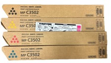 Genuine Ricoh MP C3502 Toner Set CMYK 841735 841736 841737 841738 picture