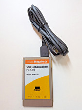 3Com Megahertz 56K Global Modem PC Card 3CCM156 with cable TESTED WORKS picture