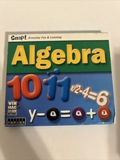 Snap Algebra Ages 11-15 Dual Platform Mac PC CD ROM Mathamatics 2003 picture