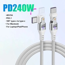 AUFU 240W USB-C Type C Cable PD Fast Charge Cord Laptop MacBook iPad Samsung picture