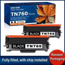TN760 Compatible Toner BK High Yield Fits MFC-L2730DW MFC-L2750DW HL-L2325DW 2PK picture
