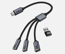 USB-C Splitter 1-to-3 ⚡ Multi Type-C Hub Adapter USB-C Male picture