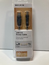 BELKIN USB 2.0 Printer Cable 10 FEET Connect Computer To Printer picture