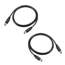 2Pcs 6P 3.28 Feet PS/2 Extension Cable MOUSE KEYBOARD Male to Male picture
