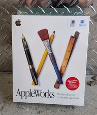 NEW FACTORY SEALED AppleWorks 5 Software Version 5.0.3 MAC Windows picture
