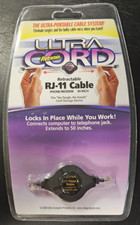 Ultra Retractable Cord Retractable Network RJ-11 Cable 50 Inch Phone/Modem picture